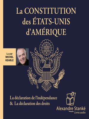 cover image of La constitution des États-Unis d'Amérique